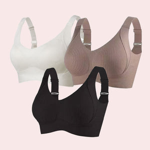 🎁Buy 1 get 3 packs🔥Ribbed Adjustable Wireless Bra for Women