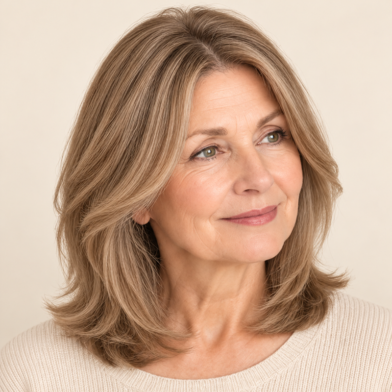 Natural-Looking Hair Topper for Women