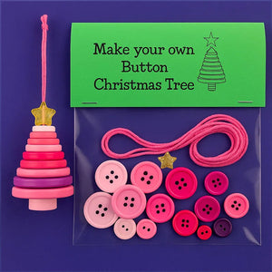 ☃️ DIY Button Snowman Ornament Kit
