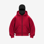 Double-Hood Zipper Hoodie