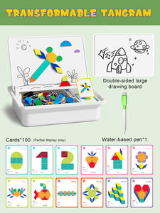 Magnetic Puzzles Face Dress Up Travel Game Double Side Preschool Educational Learning Toys for Kids