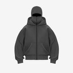 Double-Hood Zipper Hoodie