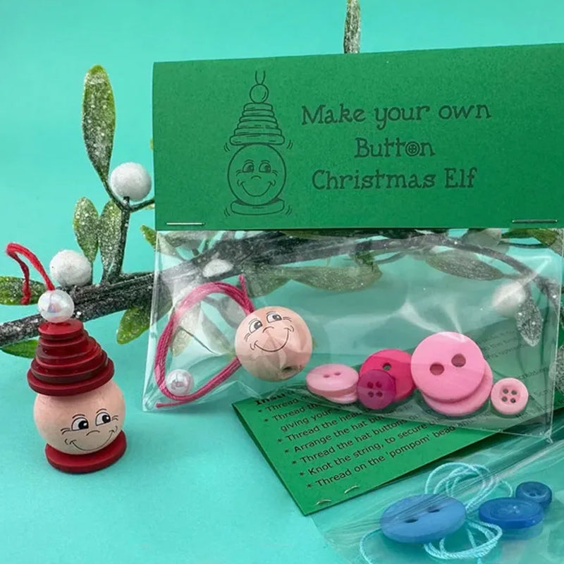☃️ DIY Button Snowman Ornament Kit