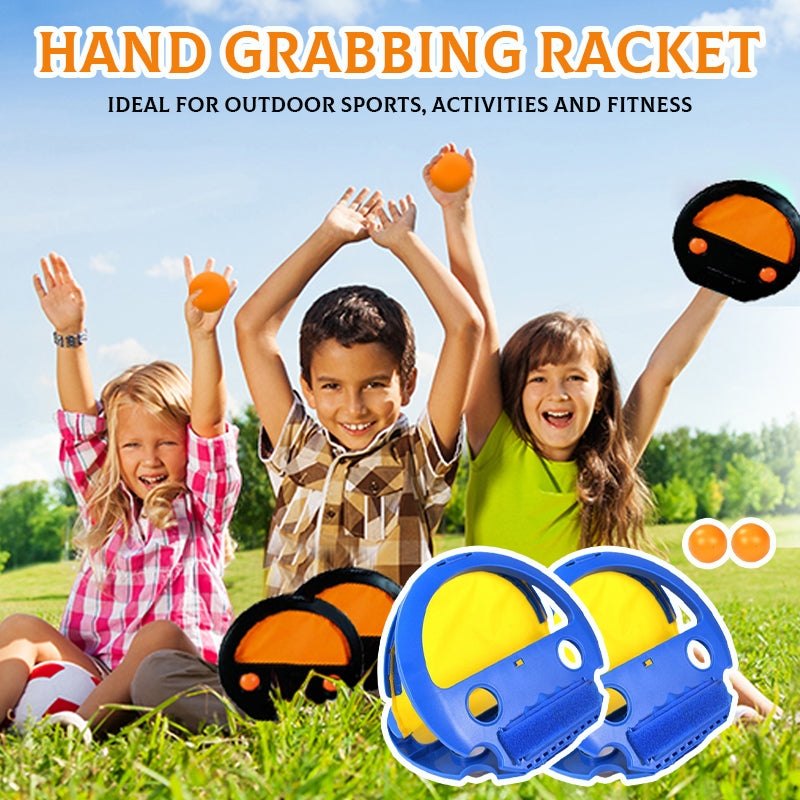 Hand Grabbing Racket