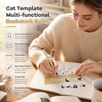 Cat Template Multi-functional Bookmark Ruler
