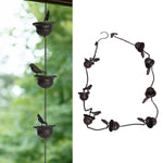 Load image into Gallery viewer, Where Rain Meets Art – Decorative Rain Chain with Bird Bath Design
