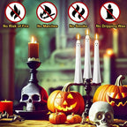 🎃👻 Remote-controlled ghost light with 3D flickering wick 👻🎃