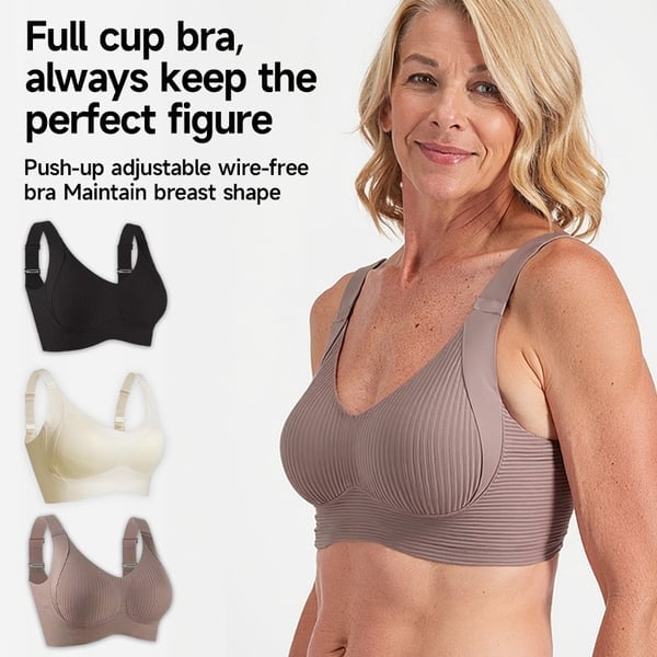 🎁Buy 1 get 3 packs🔥Ribbed Adjustable Wireless Bra for Women