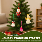 ☃️ DIY Button Snowman Ornament Kit