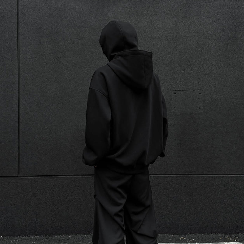Double-Hood Zipper Hoodie