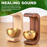 Load image into Gallery viewer, Wooden C-shaped Wind Chime
