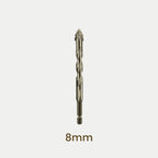 New four-edge serrated eccentric drill bit