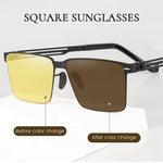 Load image into Gallery viewer, Square Sunglasses for Day and Night Use
