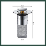 Load image into Gallery viewer, Isolate odor and prevent cockroaches-Stainless Steel Floor Drain Filter
