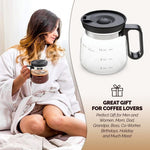 Load image into Gallery viewer, 💕49% OFF💖☕ 16 Oz Glass Coffee Mug – Coffee Pot Style
