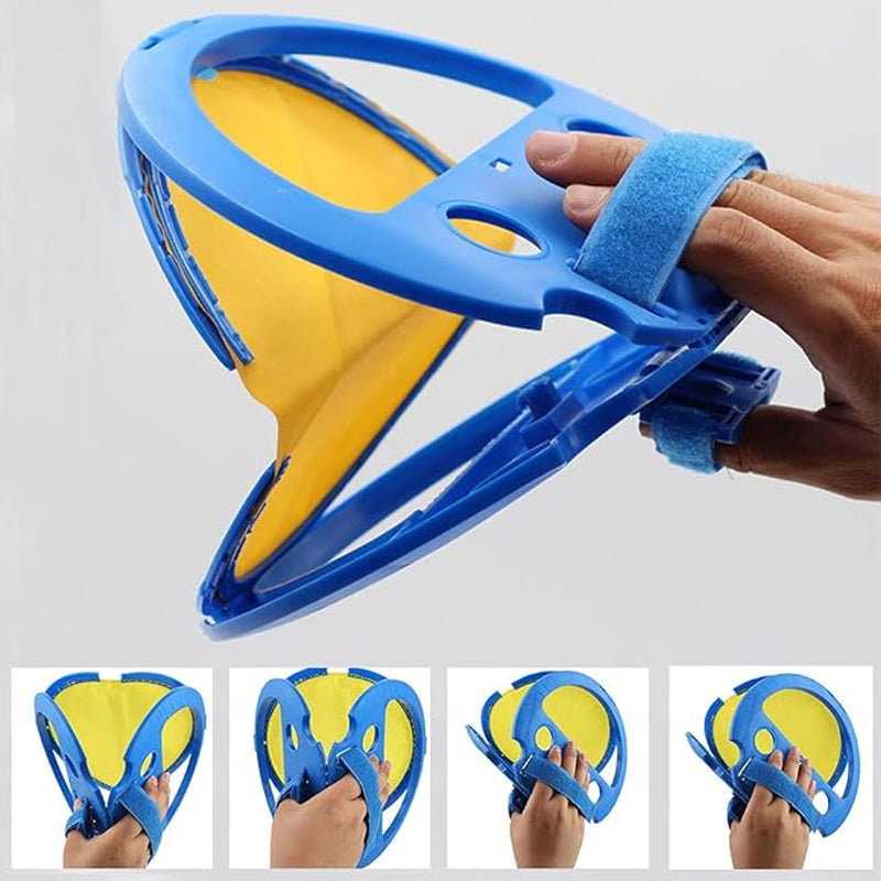 Hand Grabbing Racket