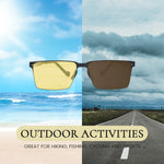 Load image into Gallery viewer, Square Sunglasses for Day and Night Use
