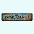 Country-style "Porch Healing" Metal Sign