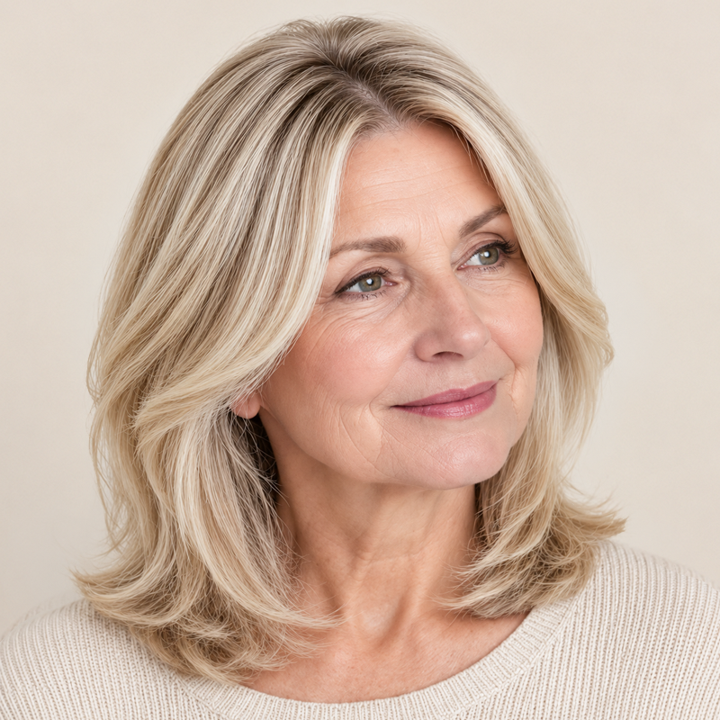 Natural-Looking Hair Topper for Women
