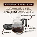 Load image into Gallery viewer, 💕49% OFF💖☕ 16 Oz Glass Coffee Mug – Coffee Pot Style

