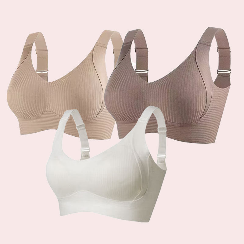 🎁Buy 1 get 3 packs🔥Ribbed Adjustable Wireless Bra for Women