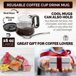 Load image into Gallery viewer, 💕49% OFF💖☕ 16 Oz Glass Coffee Mug – Coffee Pot Style
