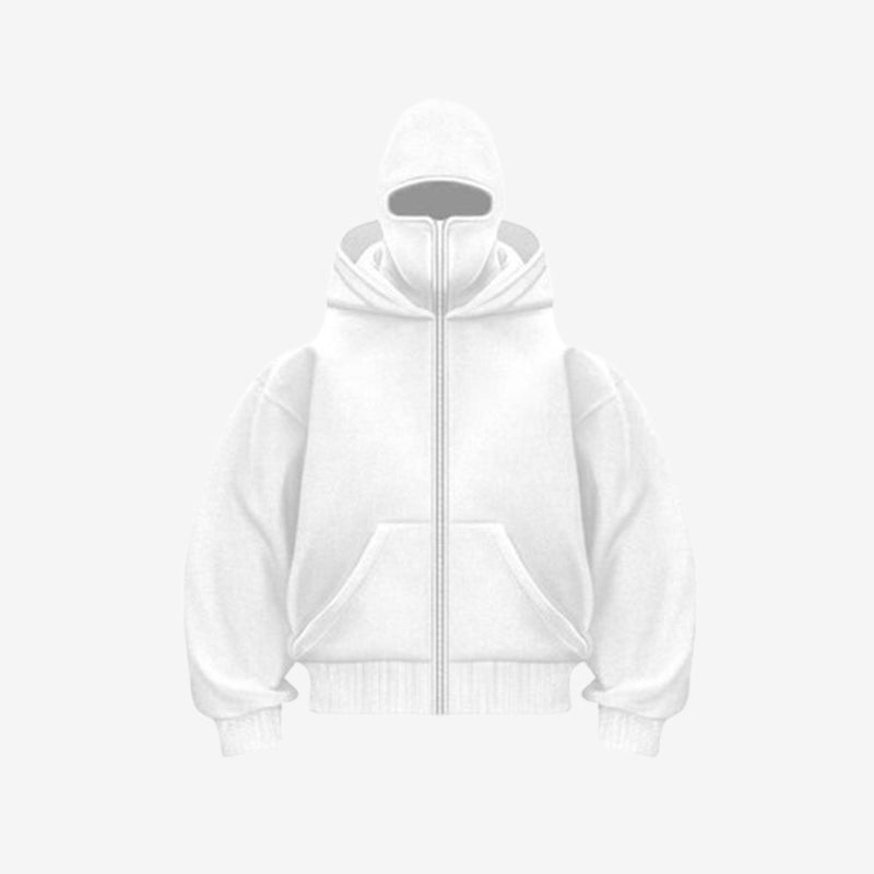 Double-Hood Zipper Hoodie