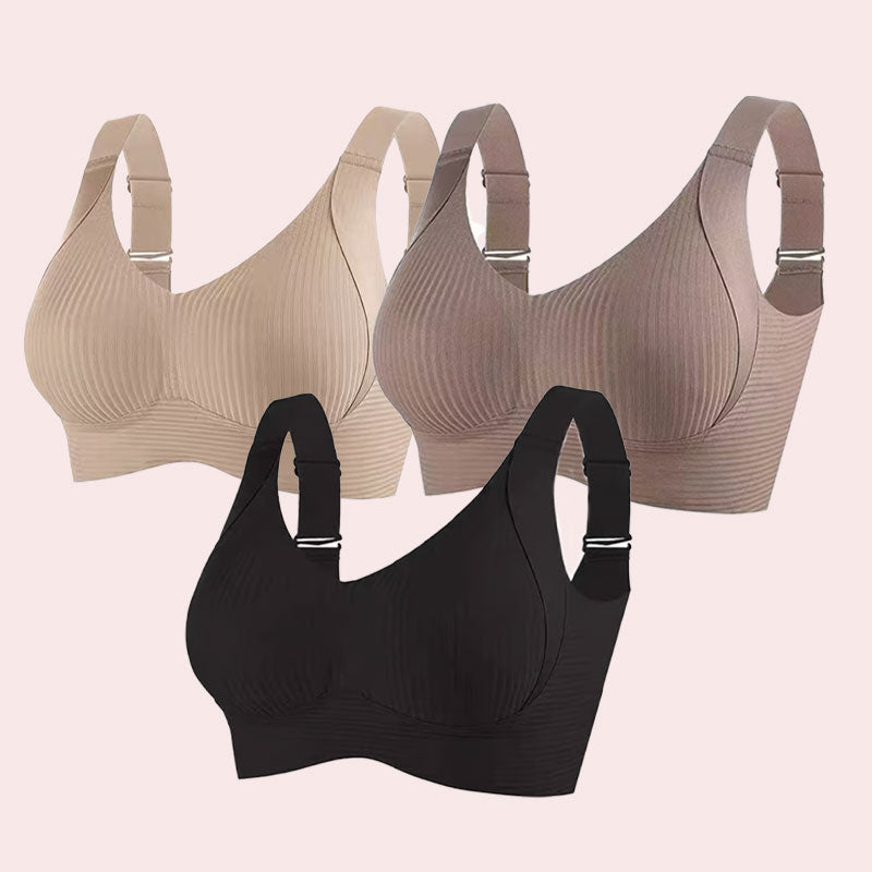 🎁Buy 1 get 3 packs🔥Ribbed Adjustable Wireless Bra for Women