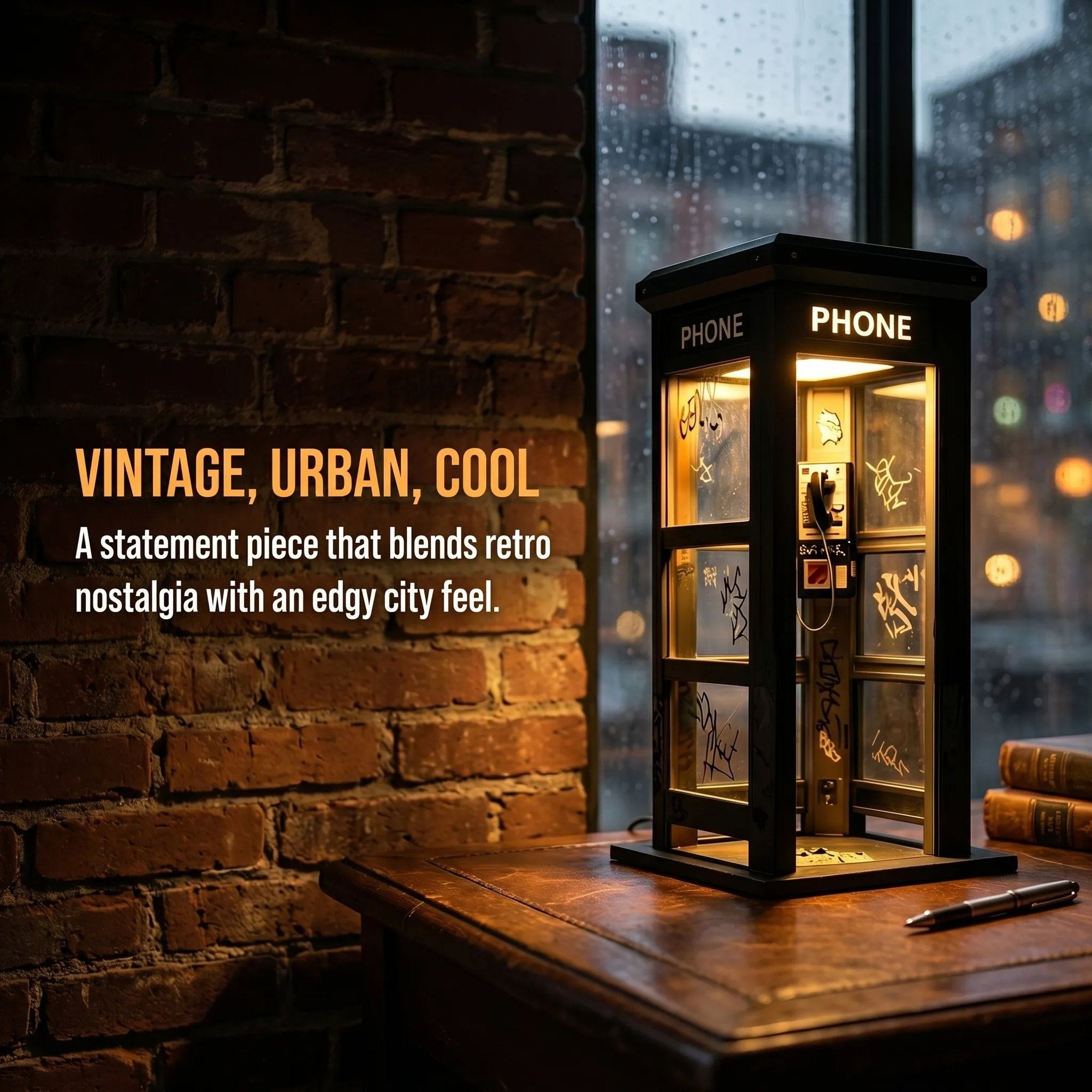 📞50% OFF NOW✨Vintage Phone Booth Ambient Lamp