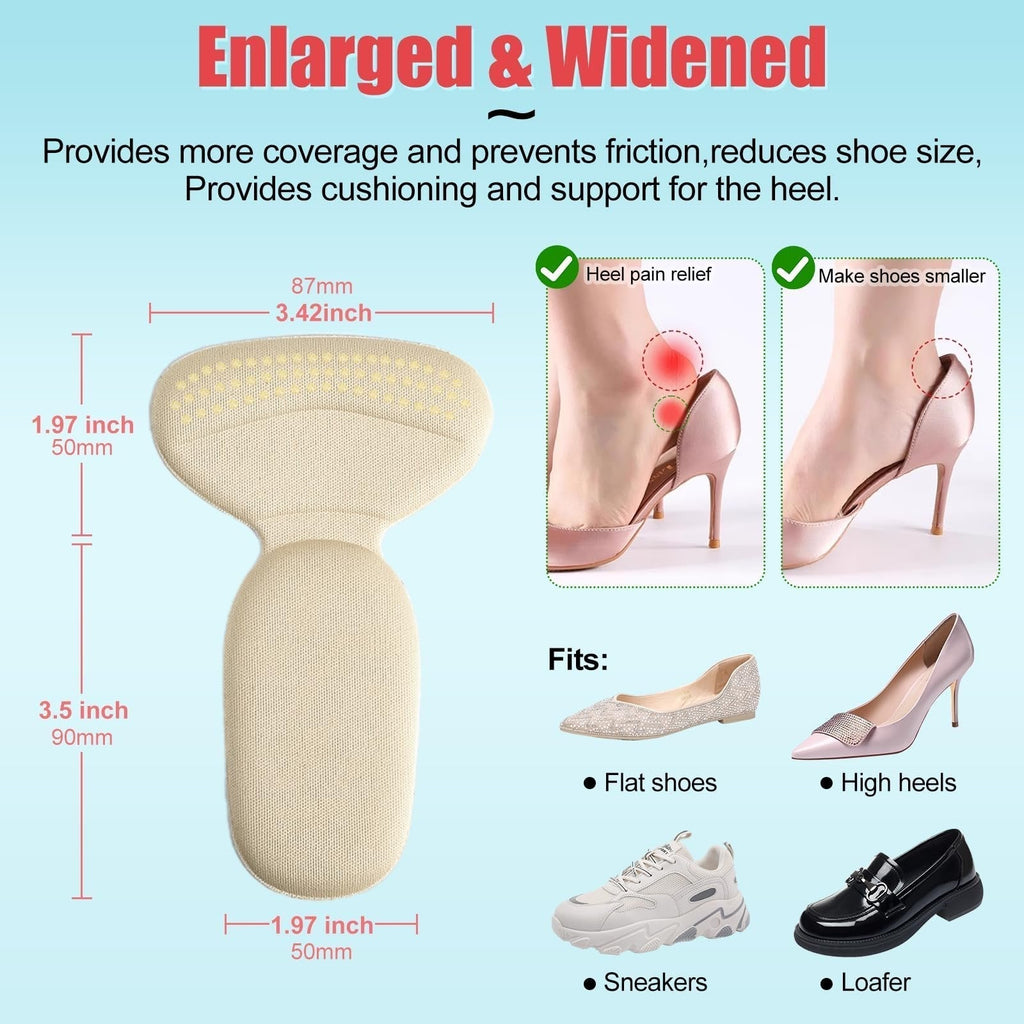 Non-slip heel pads – soft, padded heel protectors for both men and women