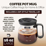 Load image into Gallery viewer, 💕49% OFF💖☕ 16 Oz Glass Coffee Mug – Coffee Pot Style
