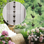Load image into Gallery viewer, Where Rain Meets Art – Decorative Rain Chain with Bird Bath Design
