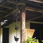 Load image into Gallery viewer, Where Rain Meets Art – Decorative Rain Chain with Bird Bath Design
