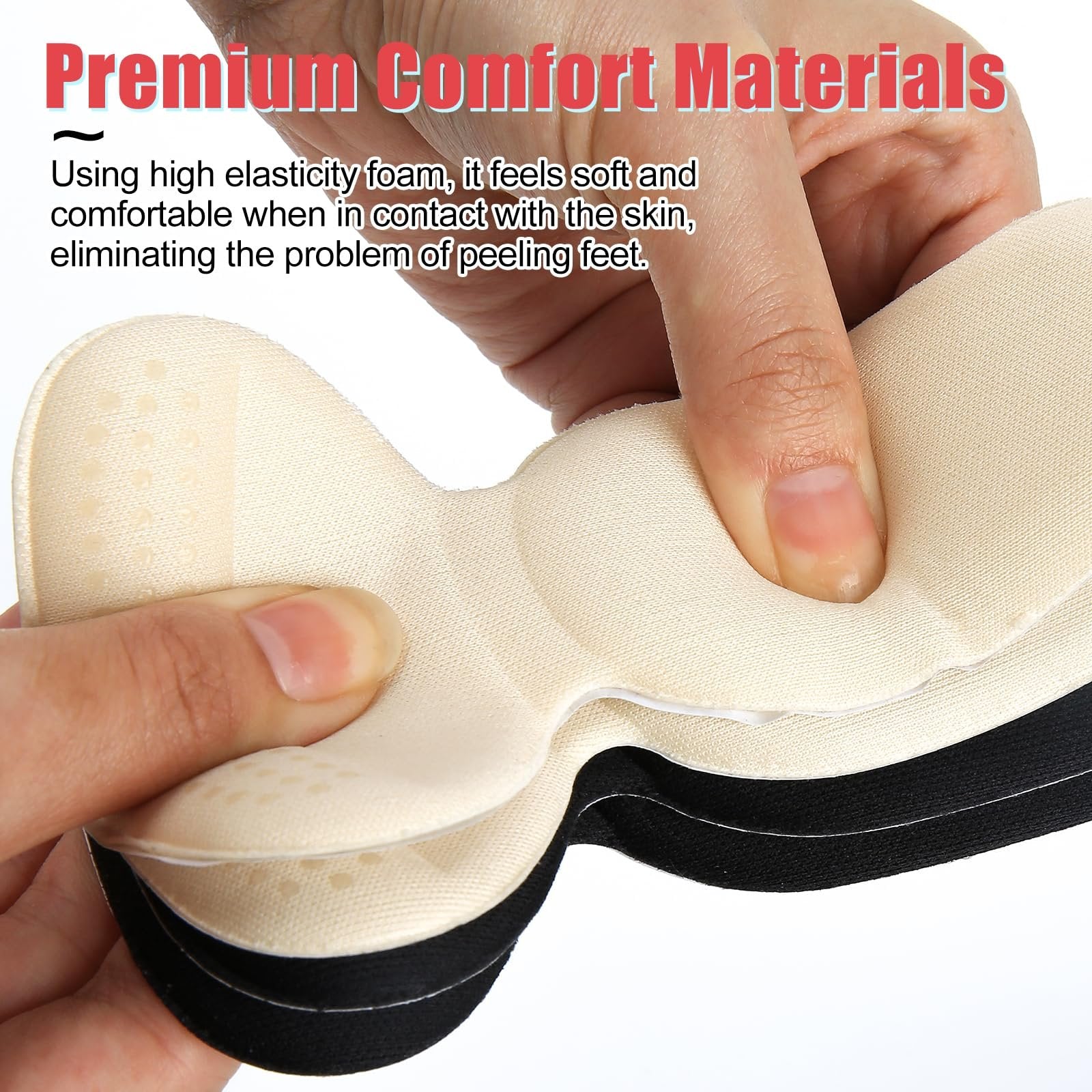 Non-slip heel pads – soft, padded heel protectors for both men and women