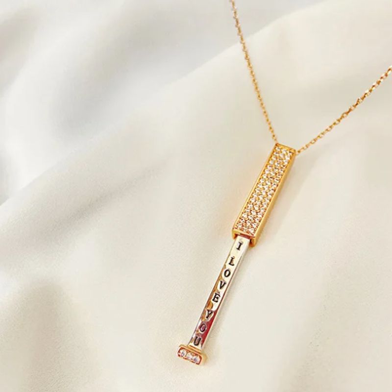 ✨ A beautiful gift! "I love you" necklace