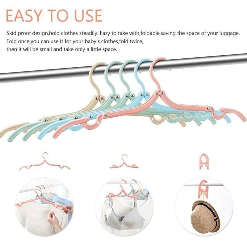 Foldable Portable Travel Hanger(8 PCS)