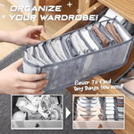 Load image into Gallery viewer, Drawer type separator basket for trousers and clothes storage box
