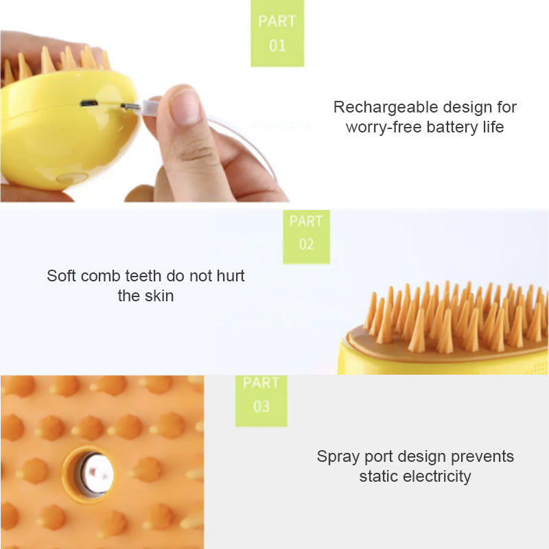 ✨50% off for a limited time at Christmas🎅 Newest Multi-Functional Pet Spray Massage Brush