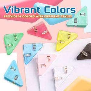 Triangular Round Edge Document Clips