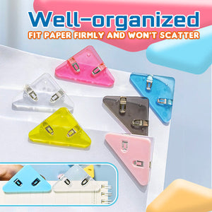 Triangular Round Edge Document Clips