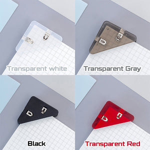 Triangular Round Edge Document Clips