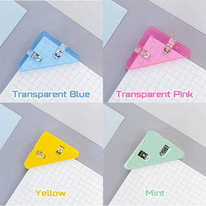 Triangular Round Edge Document Clips