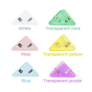 Triangular Round Edge Document Clips